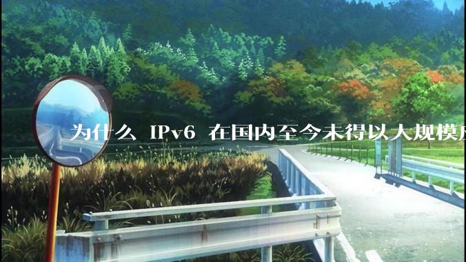 为什么 IPv6 在国内至今未得以大规模应用?