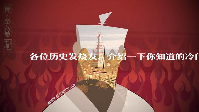 各位历史发烧友，介绍一下你知道的冷门史实或逆天史实？