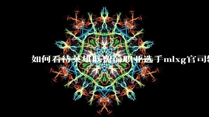 如何看待英雄联盟前职业选手mlxg官司输了，被强制执行2500w？